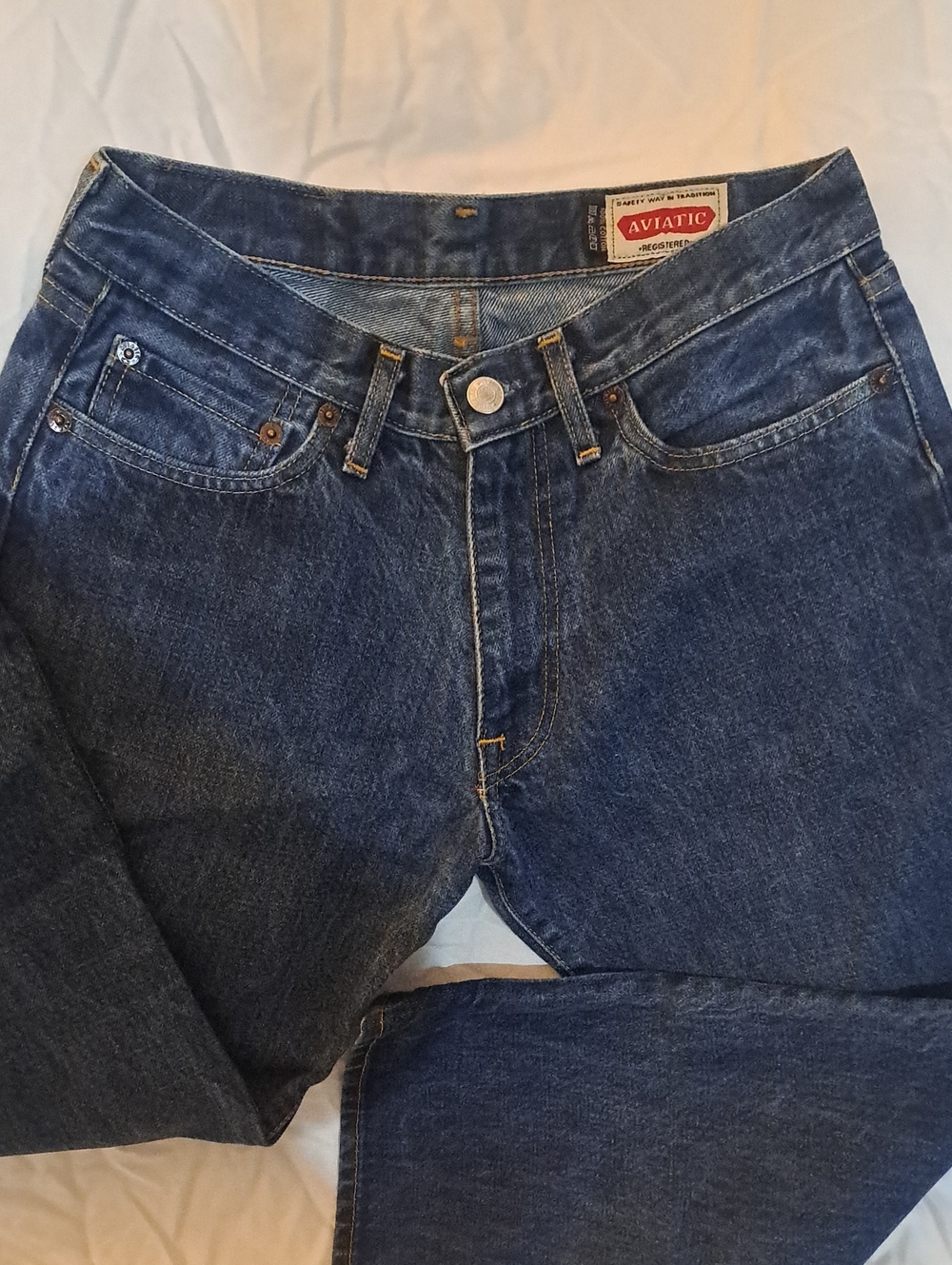Boys' Classic Dark Blue Denim Jeans